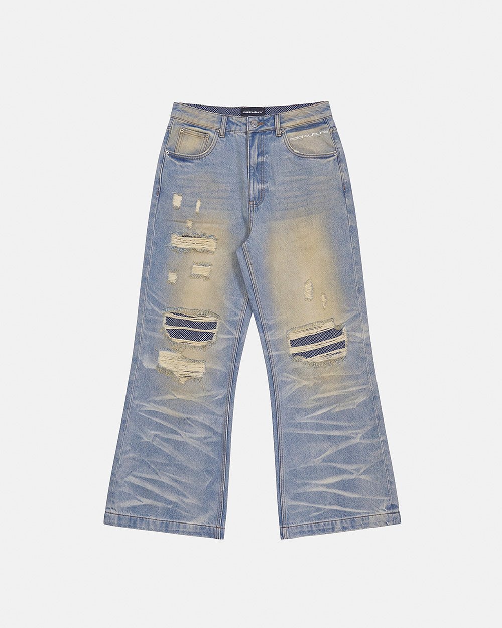 TATTERED PANTS LIGHT DENIM - Cold Culture #packshot