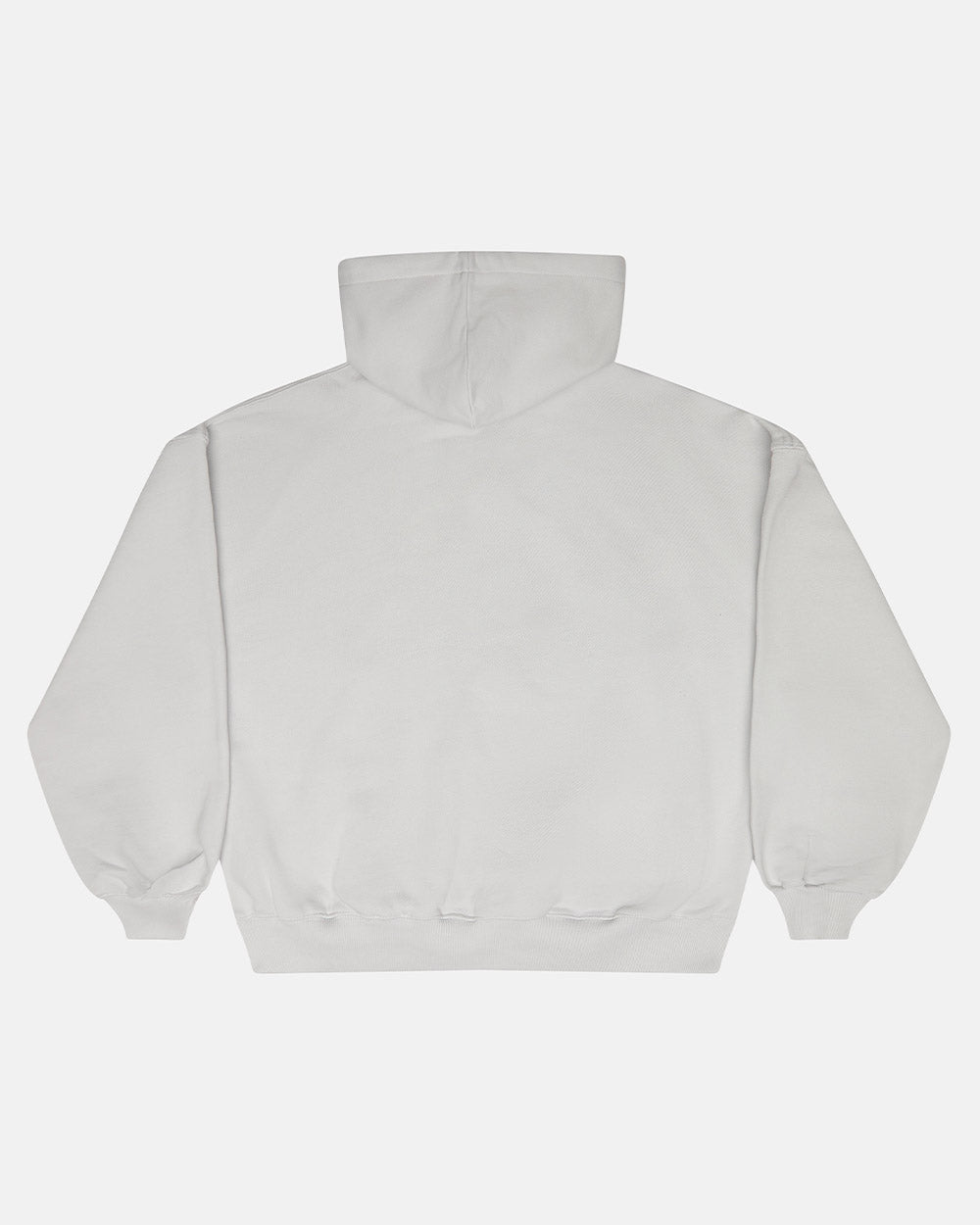 TEASE ME HOODIE GREY - grey graphic print hoodie, back view - Cold Culture #packshot