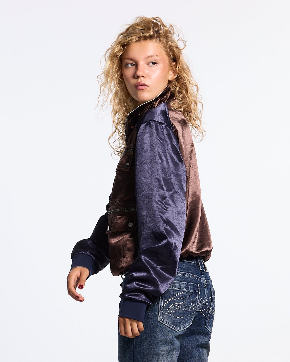 TOGGLE BOMBER WOMAN BROWN - Cold Culture #woman