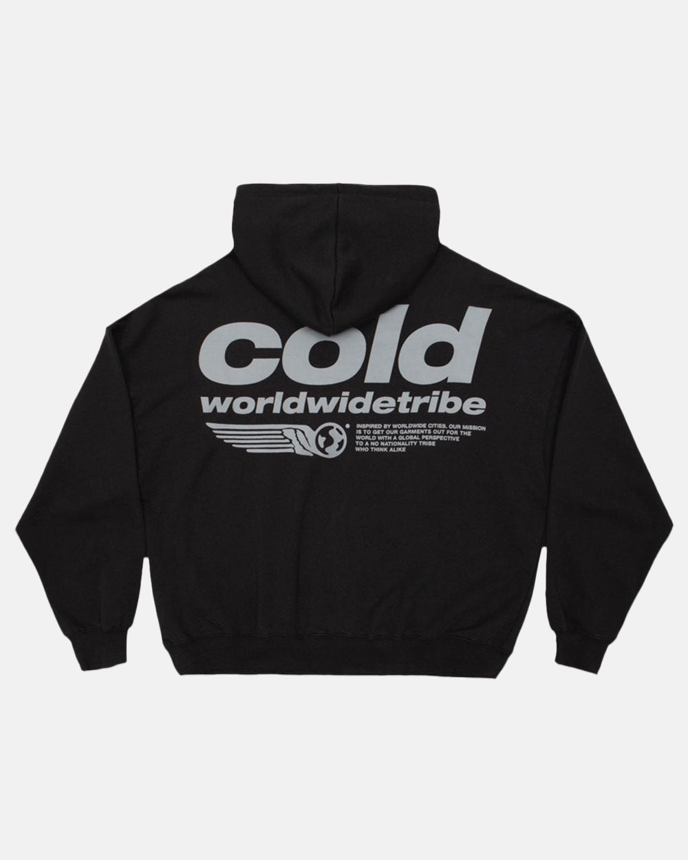 TRIBE HOODIE BLACK - COLD CULTURE #packshot