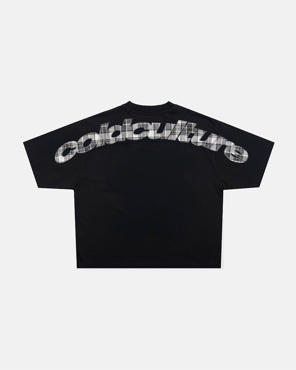TRTN DISTRESS CURVED TEE BLACK - Cold Culture #woman