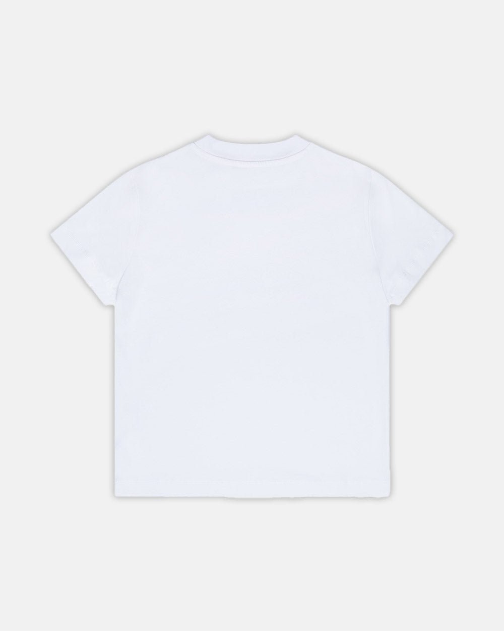 UNFILTERED TEE WHITE - white logo print tee, back view - Cold Culture #packshot
