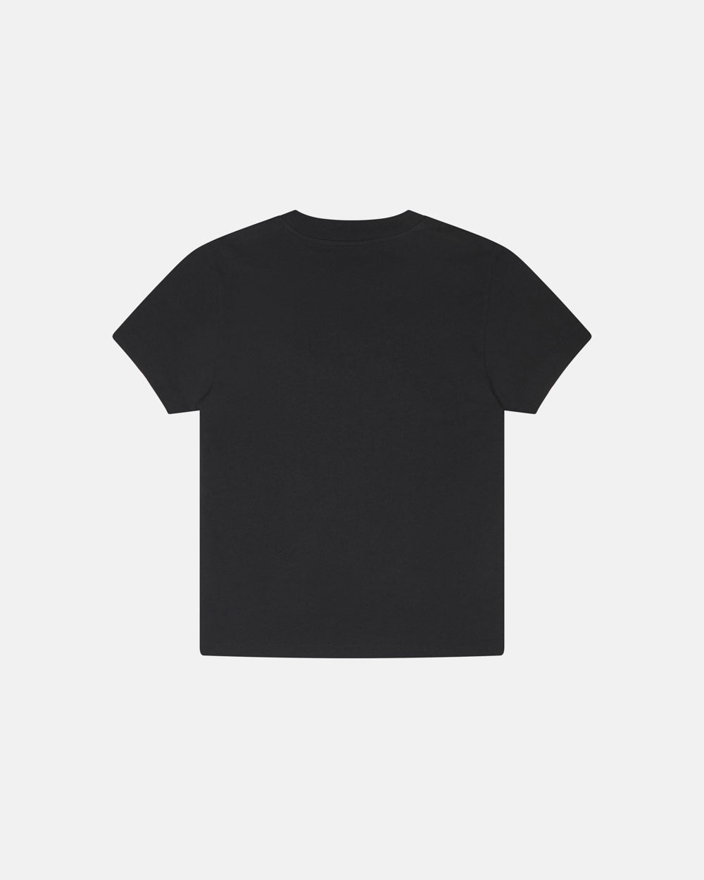V5C TEE BLACK - black graphic print tee, back view - Cold Culture #packshot
