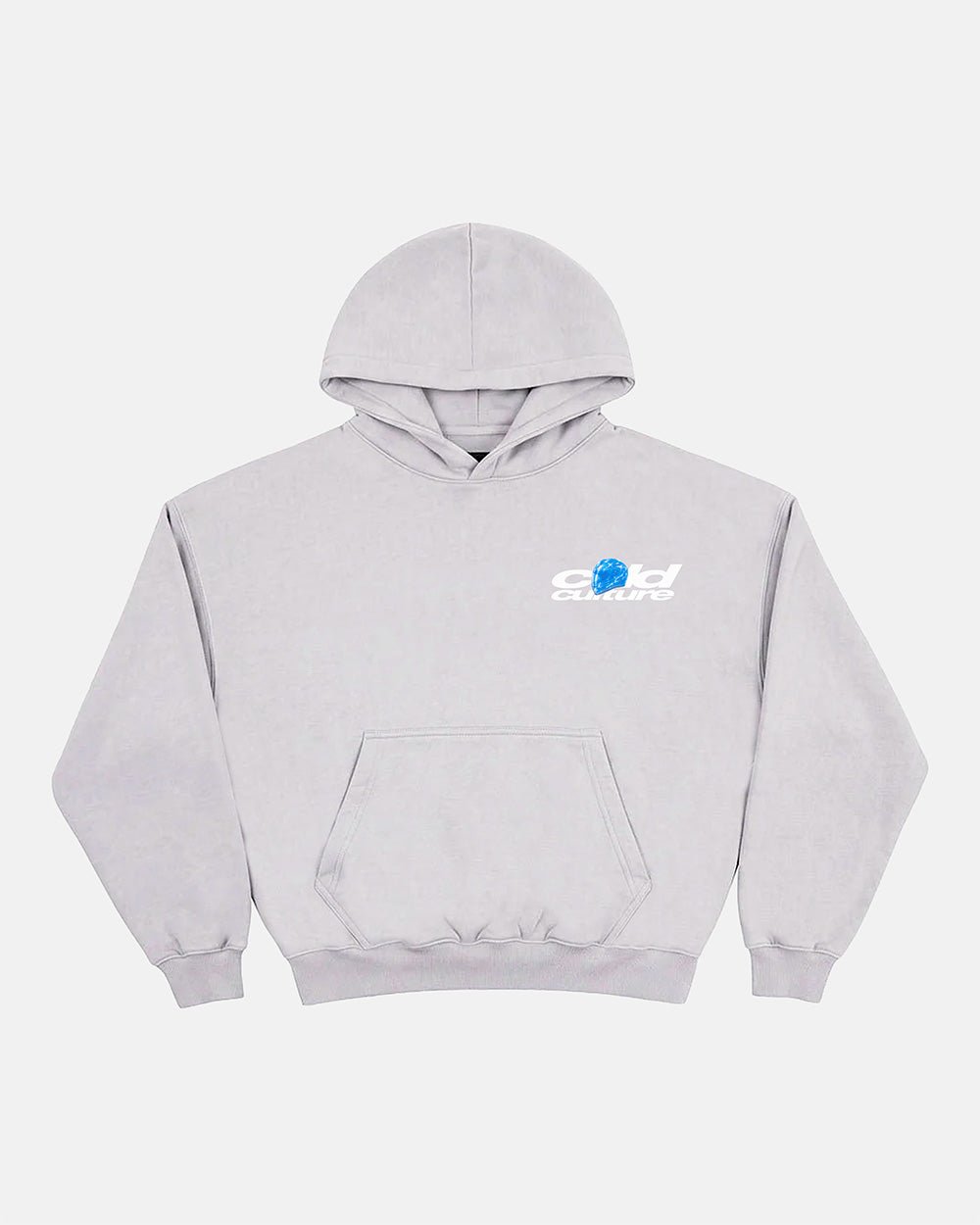 VALENTINO HOODIE HEATHER GREY - Cold Culture #packshot