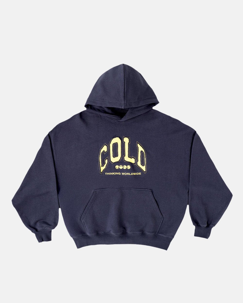 VARSITY HOODIE DARK BLUE - COLD CULTURE #packshot