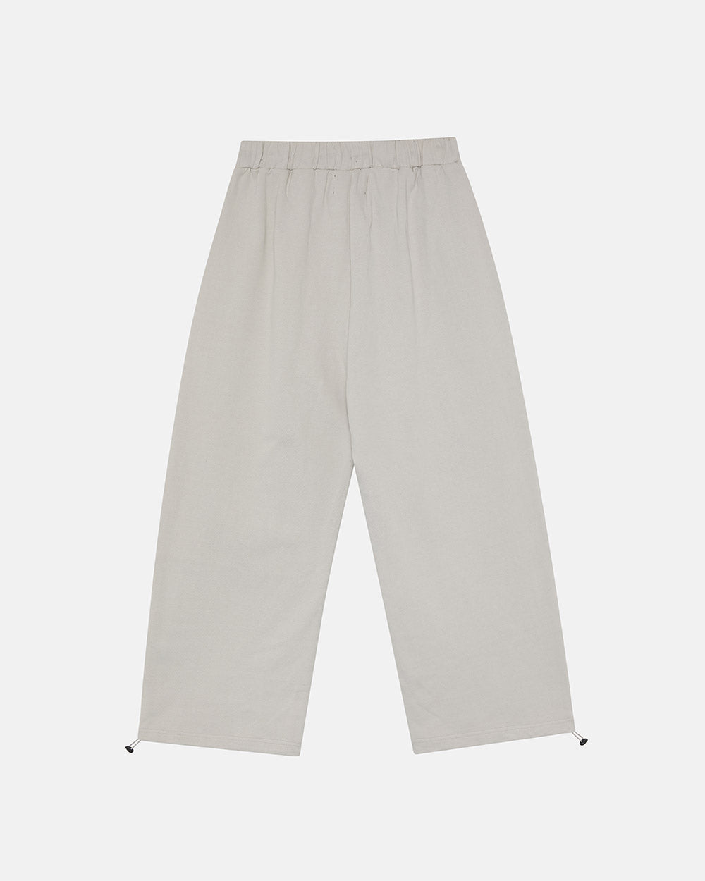 VARSITY PANTS IVORY GREY - ivory grey baggy sweatpants, back view - Cold Culture #packshot