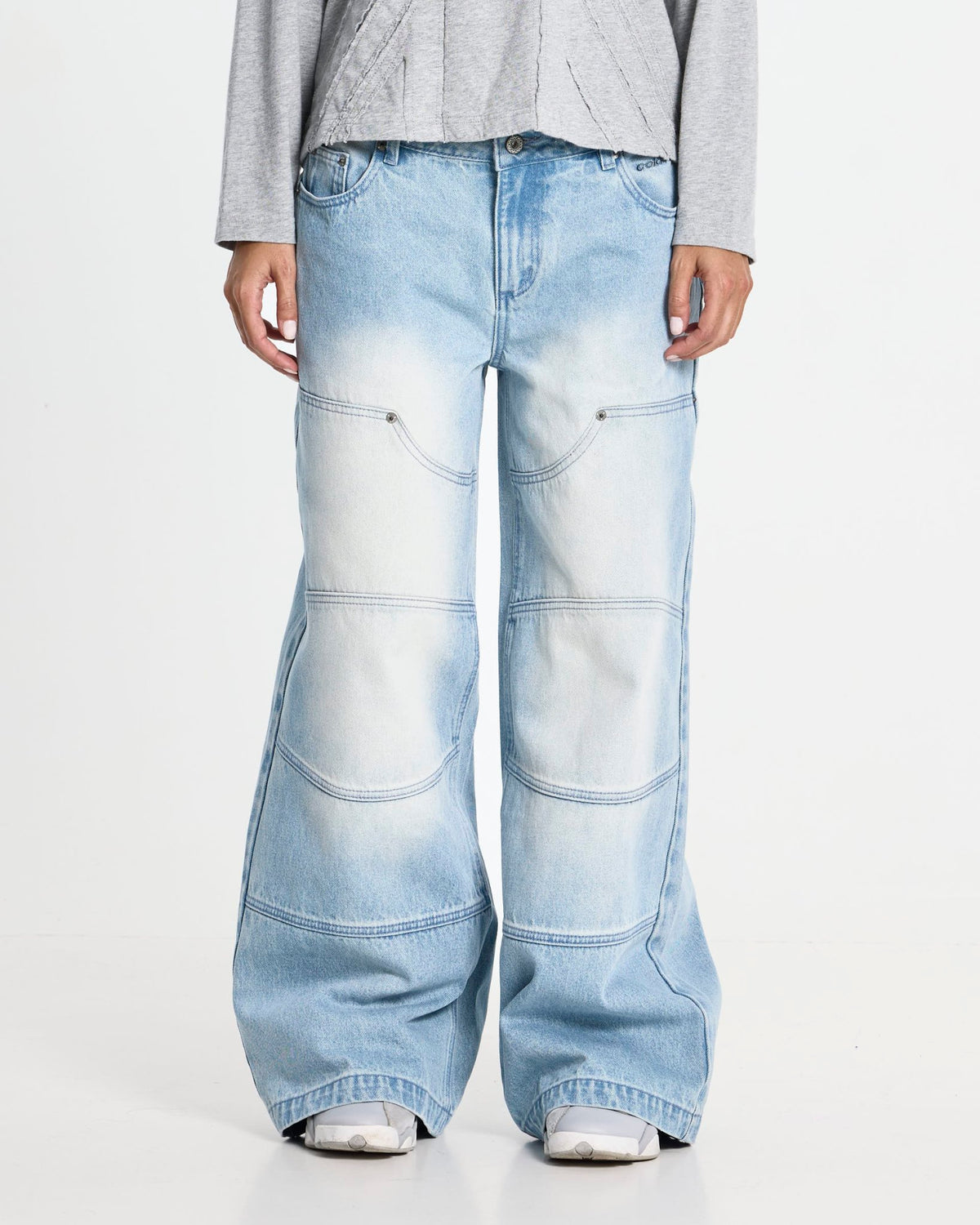 VERA LOOSE PANTS LIGHT BLUE - Cold Culture