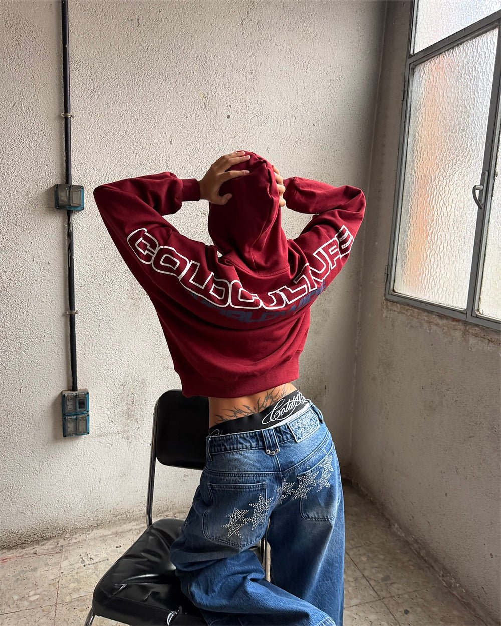 VERA LOOSE PANTS MID BLUE - Cold Culture