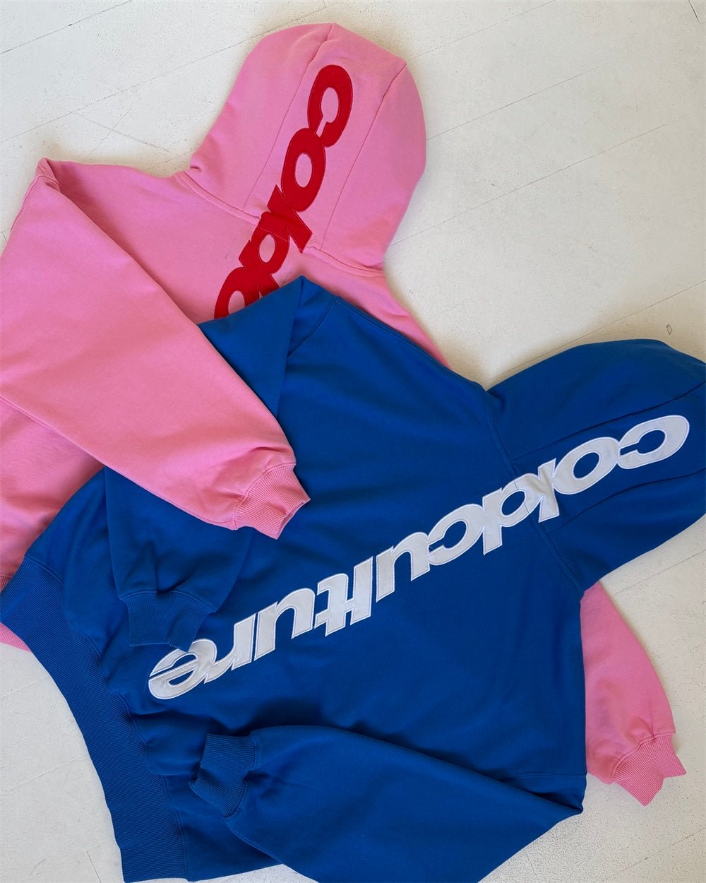 VERTICAL HOODIE PINK - Cold Culture