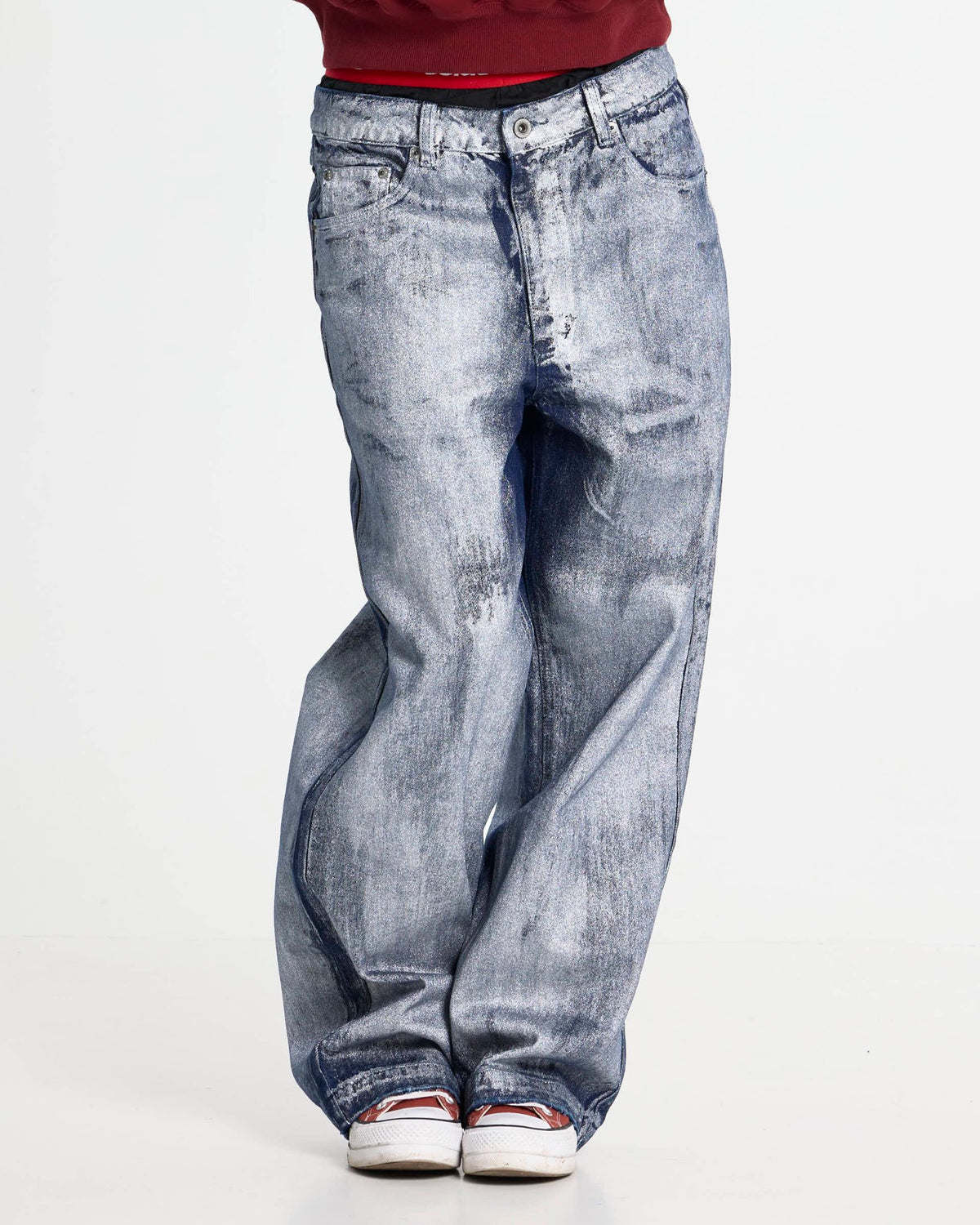 WAXED V2 PANTS MAN DENIM - Cold Culture