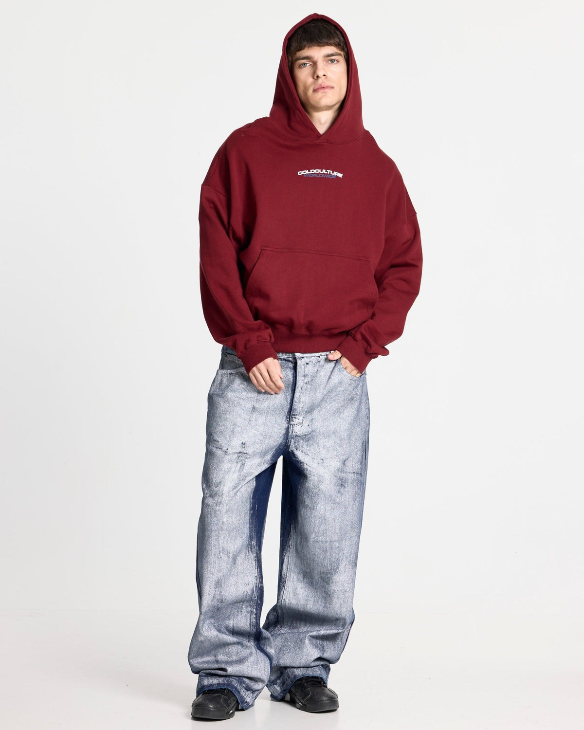 WAXED V2 PANTS MAN DENIM - Cold Culture
