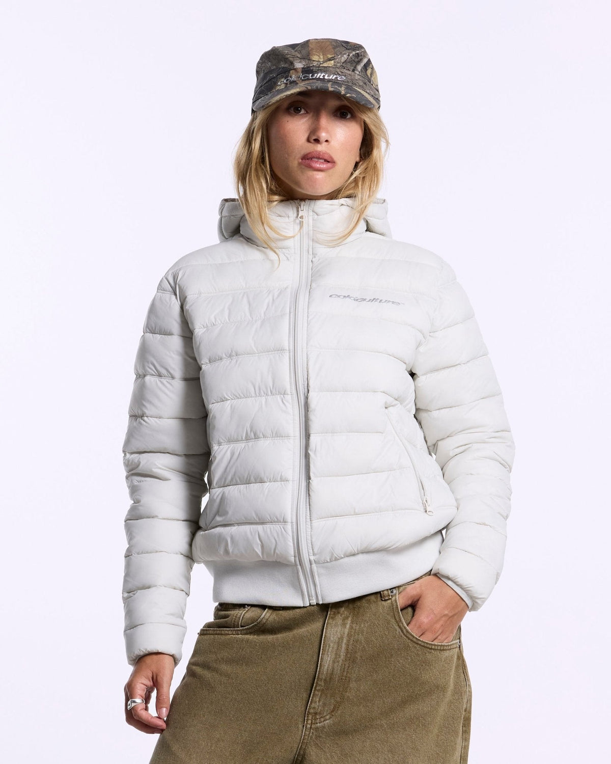 WHEEL PUFFER WHITE - Cold Culture