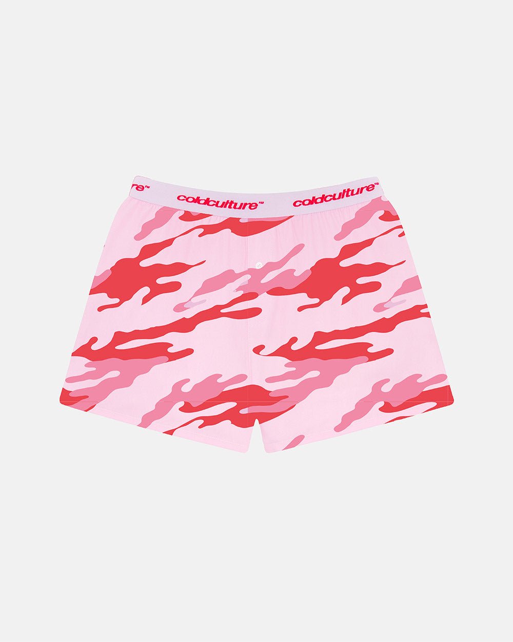 WILD CAMO & SNAKE BOXERS - camo and snake print boxers, back view - Cold Culture #packshot