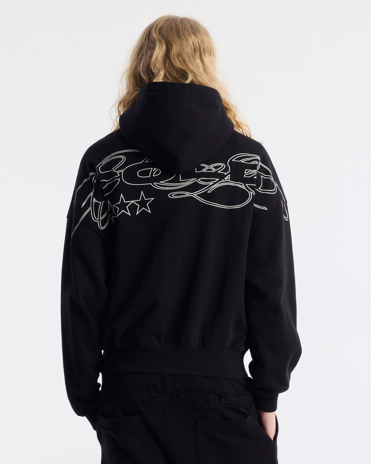 WILD LEOPARD HOODIE BLACK - Cold Culture