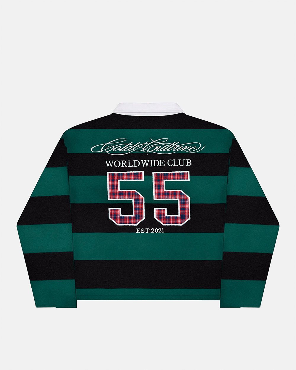 WINDSOR LONGSLEEVE POLO BLACK AND GREEN - Cold Culture