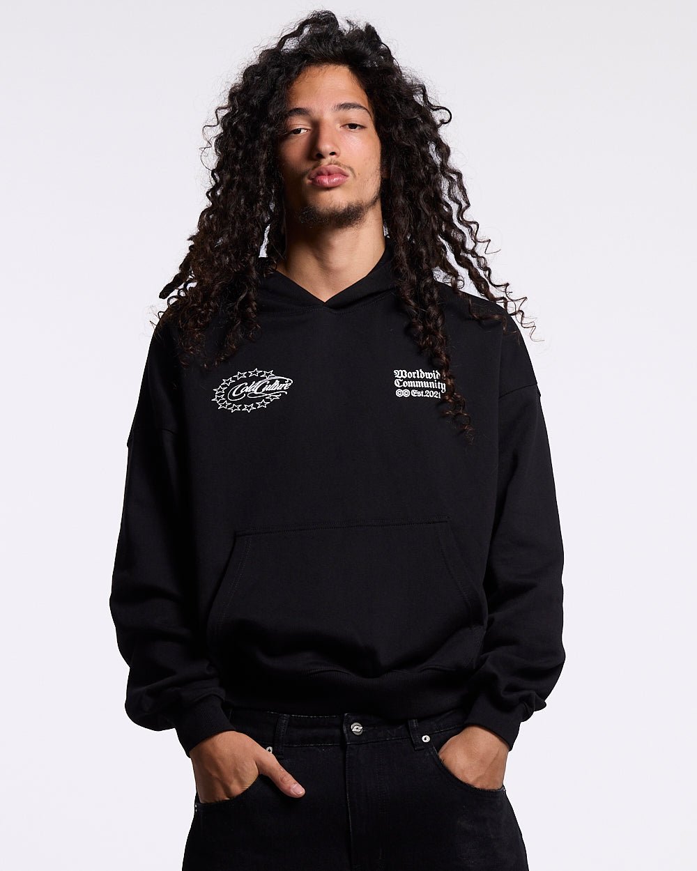 WOLFY HOODIE BLACK - Cold Culture #man